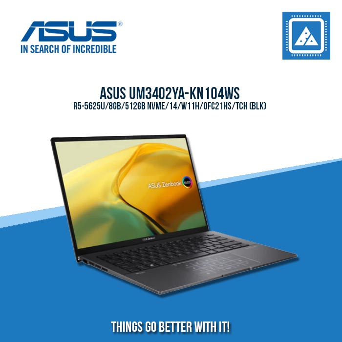 ASUS UM3402YA-KN104WS R5-5625U/8GB/512GB NVME | BEST FOR STUDENTS AND FREELANCERS ASUS UM3402YA-KN104WS R5-5625U/8GB/512GB NVME | BEST FOR STUDENTS AND FREELANCERS